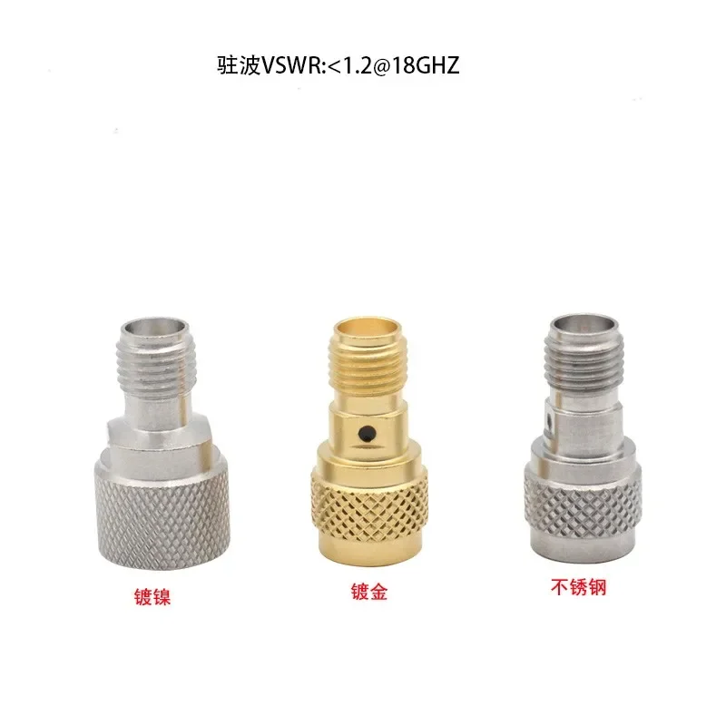 5PCS  SMA fast insertion male to female adapter fast insertion test head 18GHZ low standing wave stainless steel