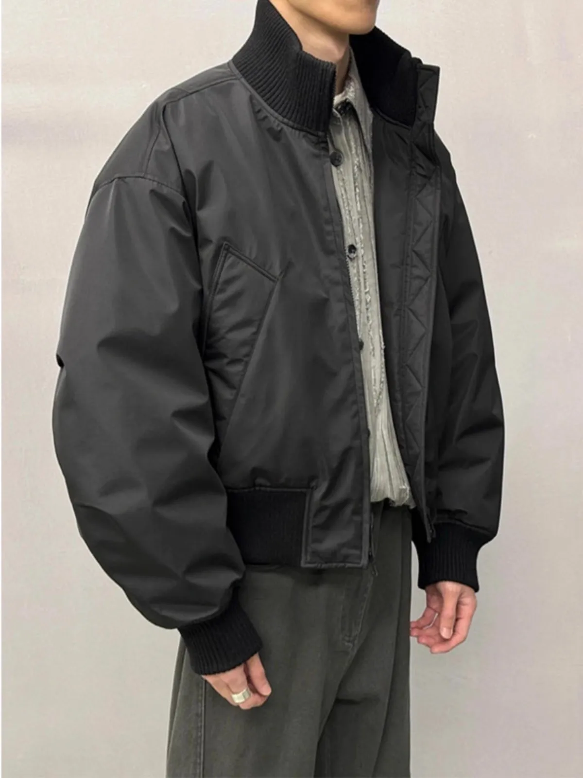 

Cleanfit ort down Cotton Jaet Men's Winter American Workwear Baseball Jaet Lined Coat Warm Youth Faion Casual