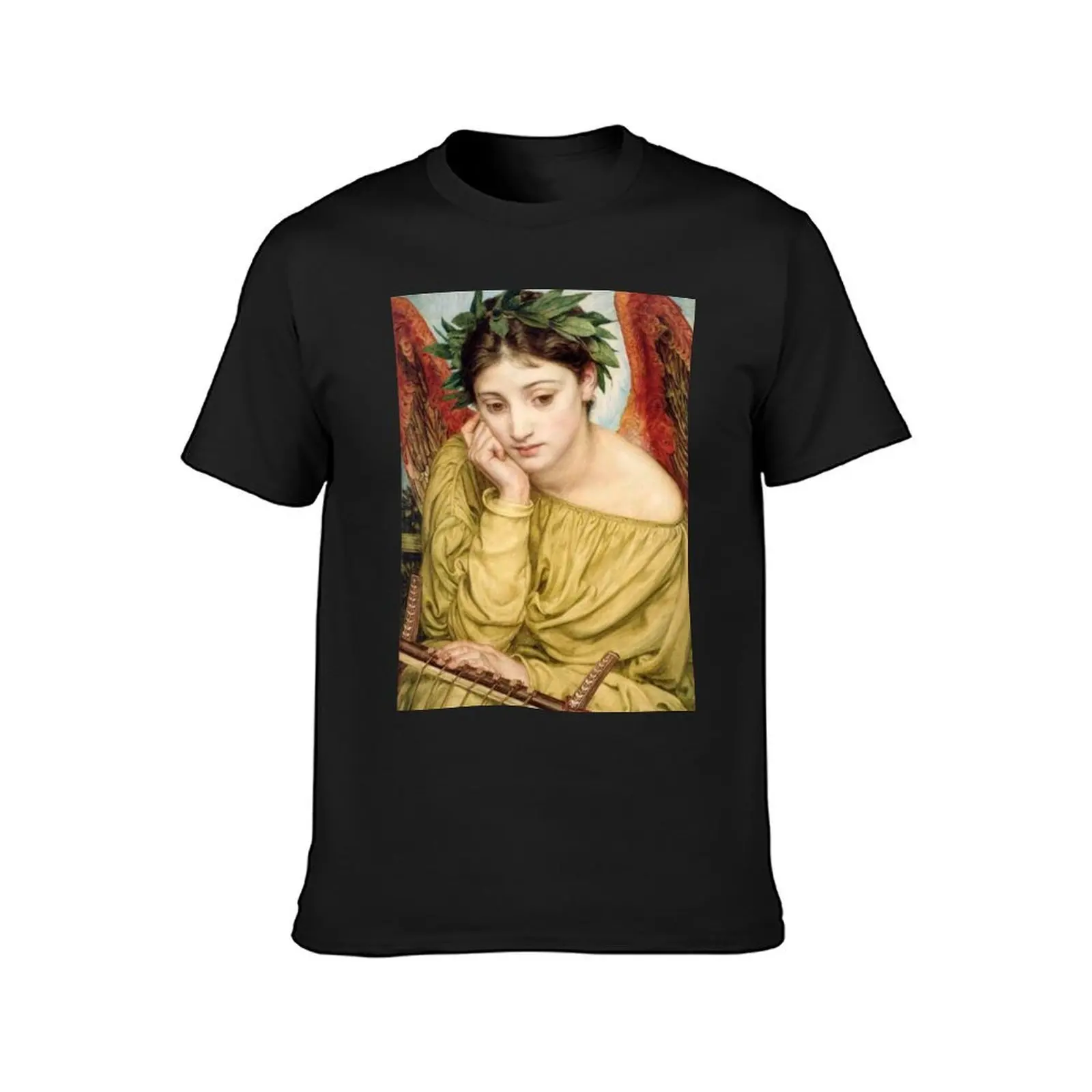 Erato, Muse of Poetry by Sir Edward John Poynter T-Shirt tees summer top cute tops anime clothes heavyweight t shirts for men