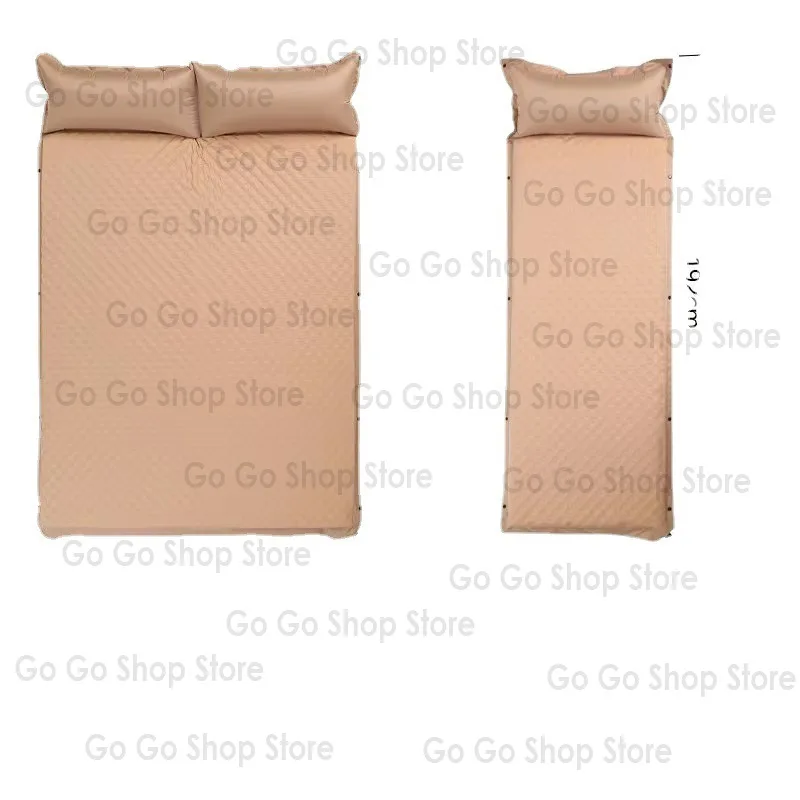 Estera inflable automática para exteriores, tienda de campaña, colchón a prueba de humedad, colchoneta individual para dormir, estera inflable para el almuerzo en el hogar