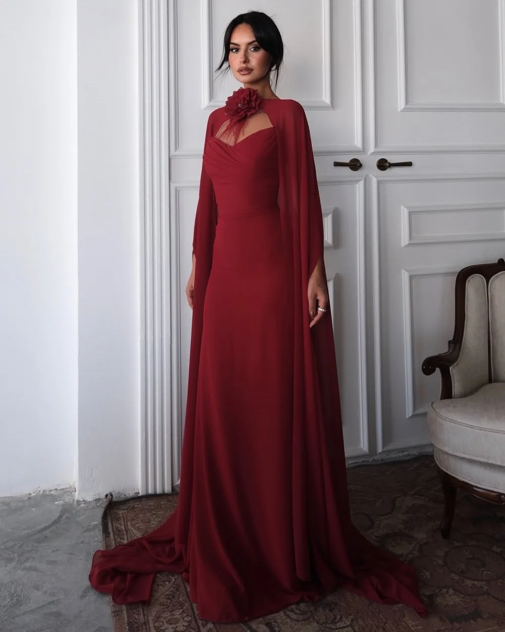 

Customized High Quality Fashion Handmade Flower Beading Straight Sweetheart Long Dresses Bespoke Occasion Dresses Classic Sexy