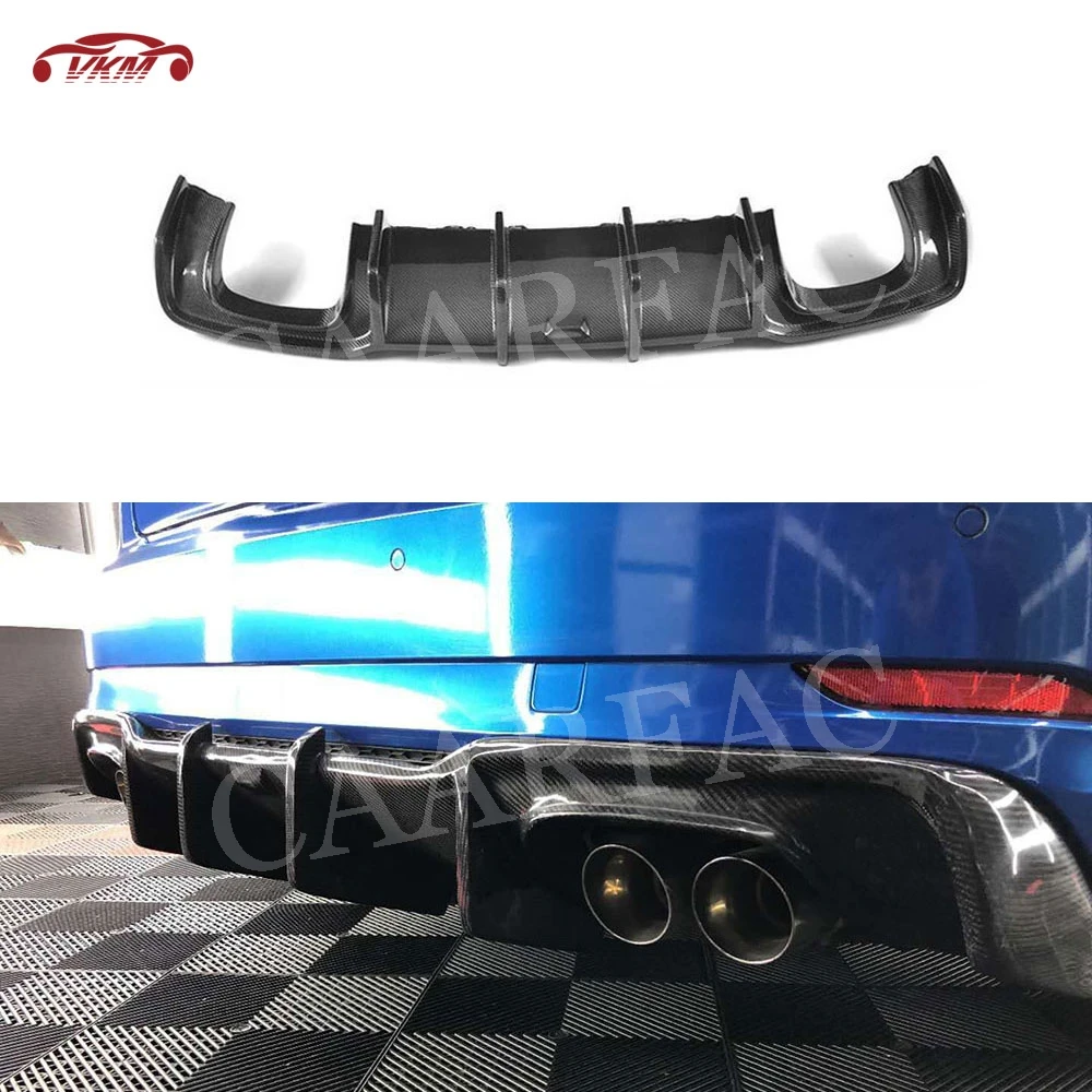 

Carbon Fiber Rear Lip Diffuser Spoiler for Audi A3 Sline S3 Hatchback Sportback 2017 2018 2019 not For standard Bumper K style