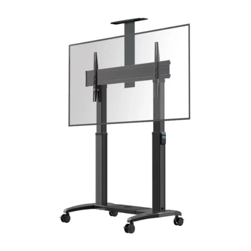 Steel TV Stand Mobile Cart Heavy Duty 75-120 Inch Large Cabinet Smart Home