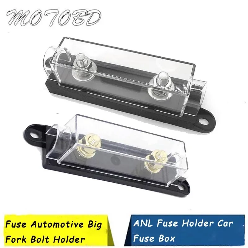 New Arrival 1pcs ANL Fuse Holder Car Fuse Box ANL Fuse Bolt-on Automotive Big Fork Bolt Holder