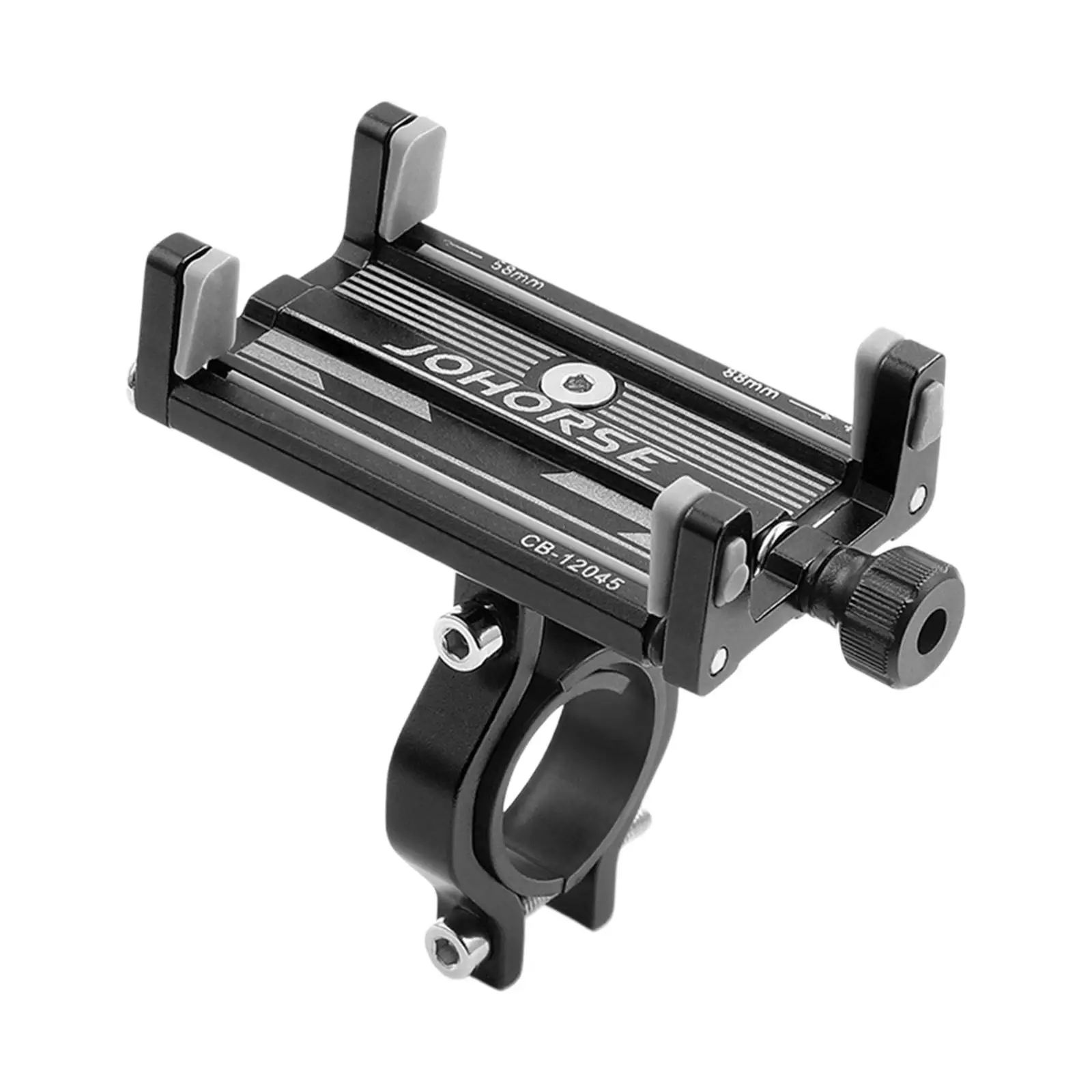 

Bike Phone Holder Handlebar Bike Accessories Aluminum Alloy with Soft Cushion Adjustable Metal Clip Bicycle Mobile Phone Bracket