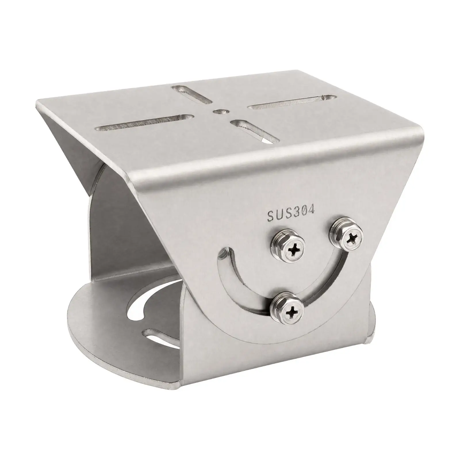Stainless Steel Surveillance Camera Mount Heavy-Duty U-Shaped Camera Mounting Bracket Rust-Resistant Sturdy