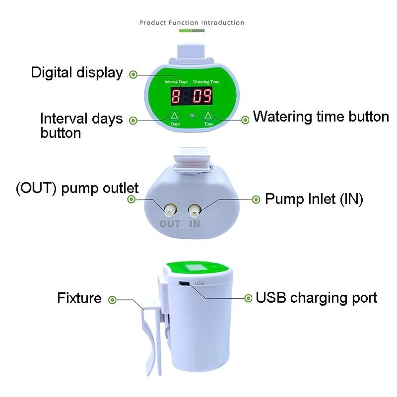 New Automatic Watering System for Potted Plants Drip Irrigation Kit Self Watering Device Water Timer and USB Power Supply Garden