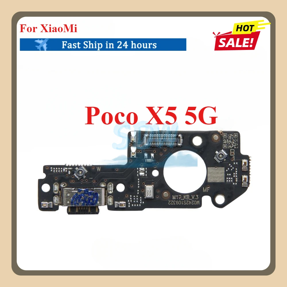 Charging Port Dock Plug Connector Charger Board Flex Cable For Xiaomi Poco C31 C40 C50 C51 C55 F4 F5 M5 X2 X3 NFC X4 X5 Pro GT