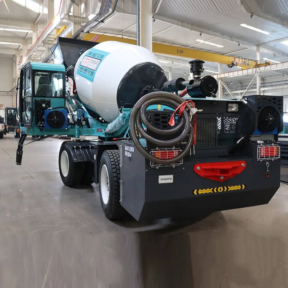 Hot Sale Concrete Machinery Self-Loading Concrete Mixer Trucks and Pan Mixer Machines