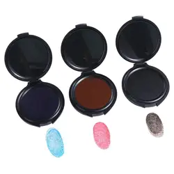 Almohadilla de tinta para huella dactilar, suministros para tarjetas de identificación de seguridad, Kit de huella dactilar, 1 unidad