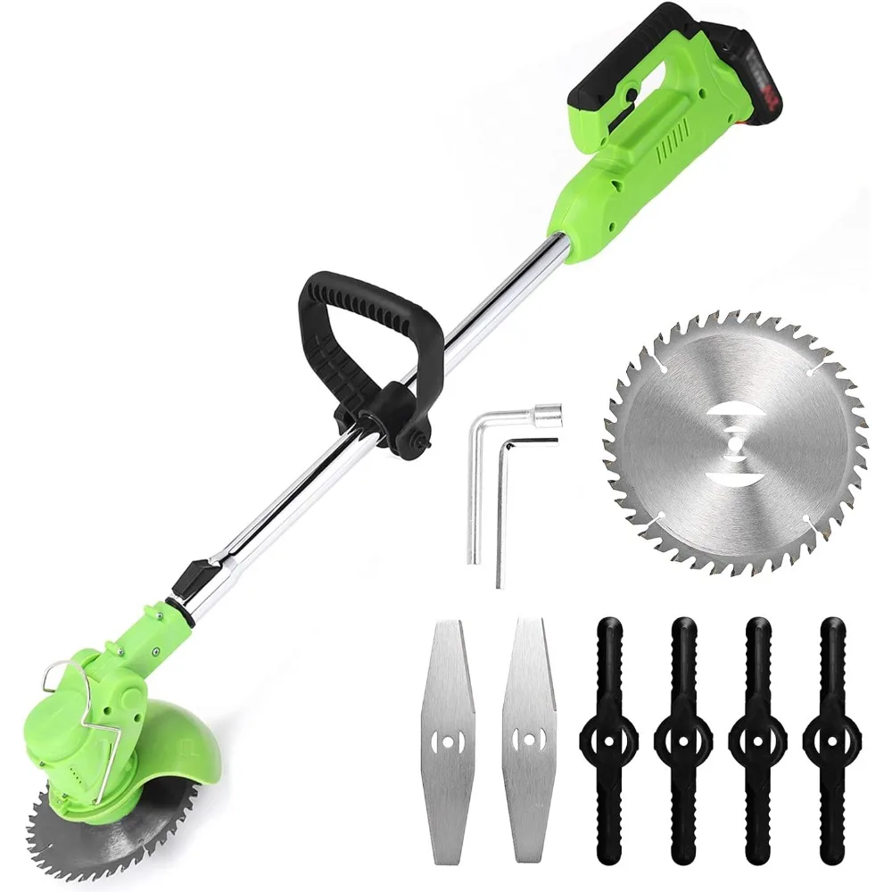 เครื่องตัดหญ้าไร้สาย 21V พร้อมแบตเตอรี่ 2.0Ah สำหรับใช้ในบ้านและสวน