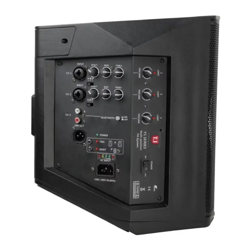 Multifunctional Portable PA Speaker, support line array and TWS function for home theater and outdoor party use