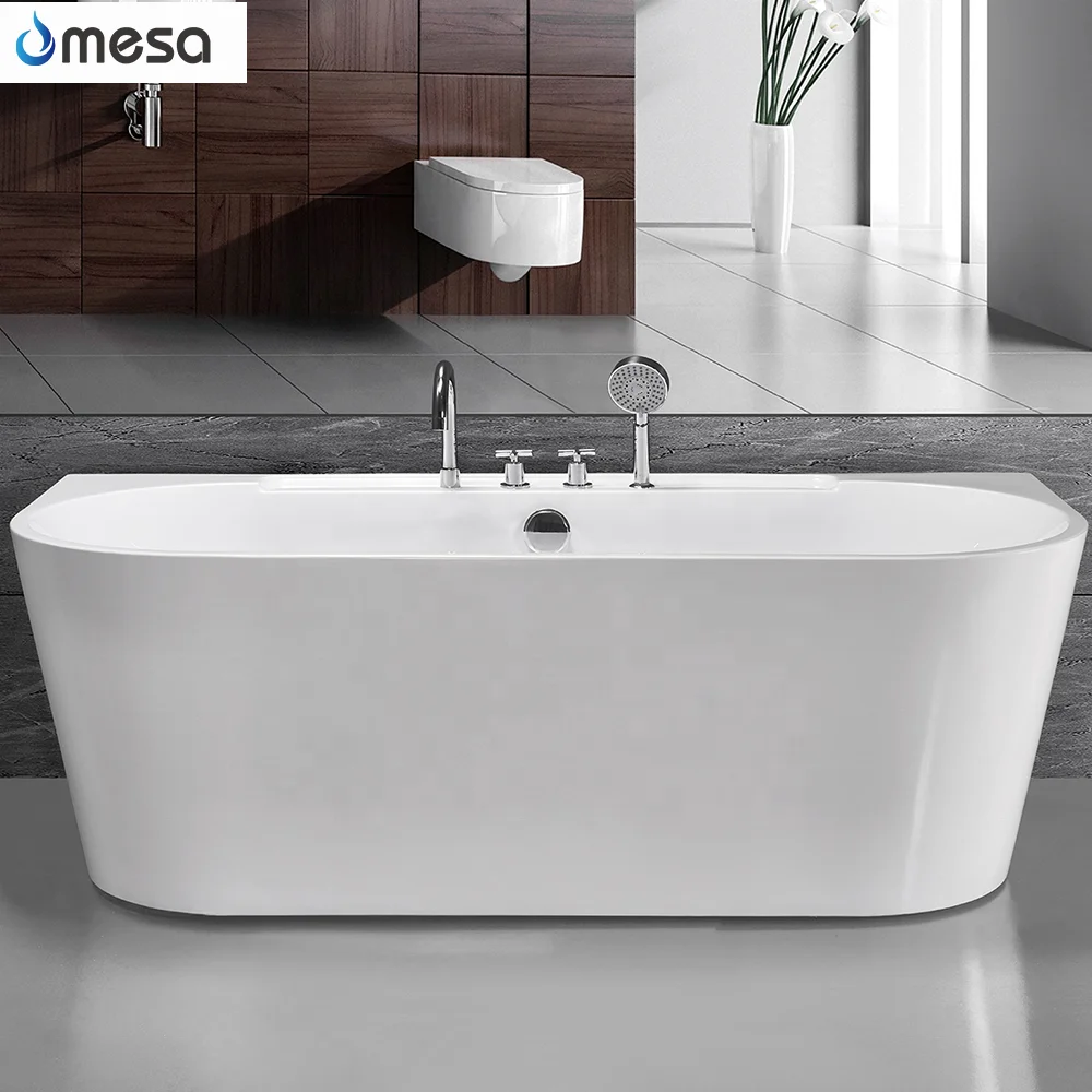 New Design Japanese Free Standing Bath Acrylic Freestanding Bathtub With Faucet And Shower Included