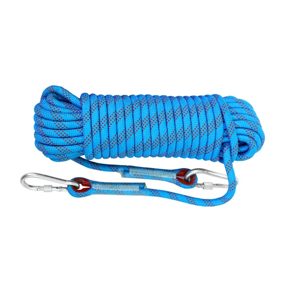 10mm Rock Climbing Rope 10M/20M/30M Outdoor Static Rapelling Rope for Fire Rescue Safety Escape Tree Climbing for Outdoor Sports image 5