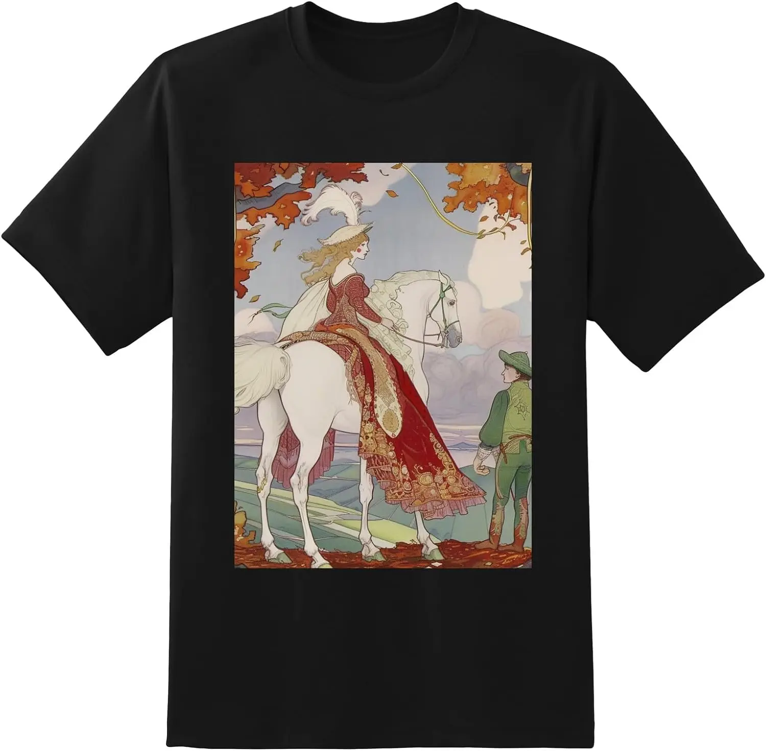 Mens Shirt Men T Shirt for Summer Graphic Printed Outdoor Casual ShirtsHorse Multicoloured