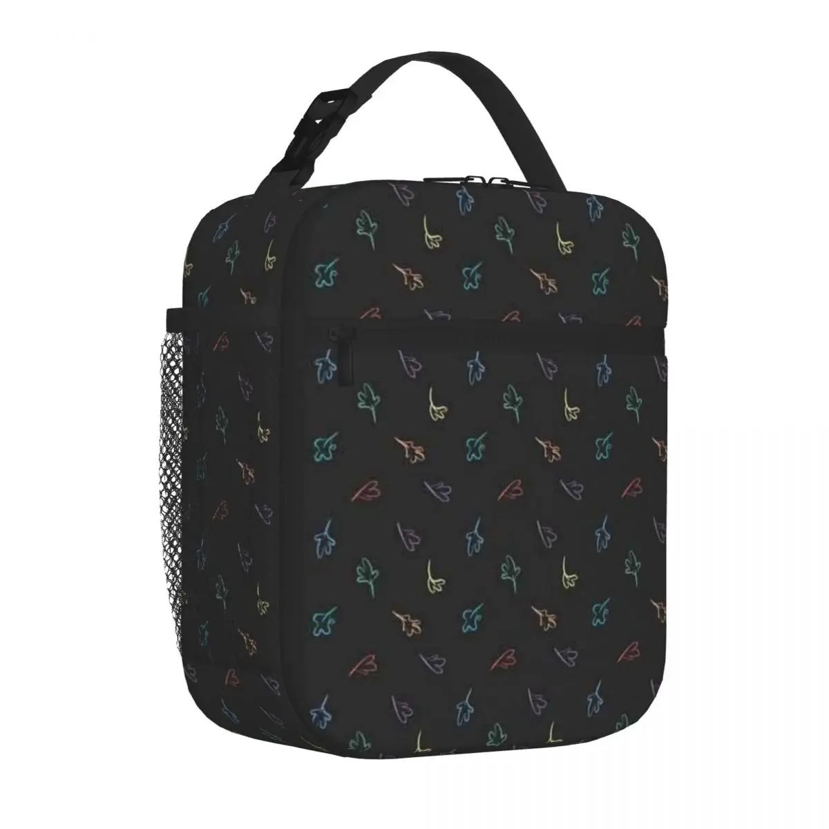 Bestselling Heartstopper Rainbow Leaves Oversized Insulated Food Bag Road Trip Adjustable Strap Lunch Bag