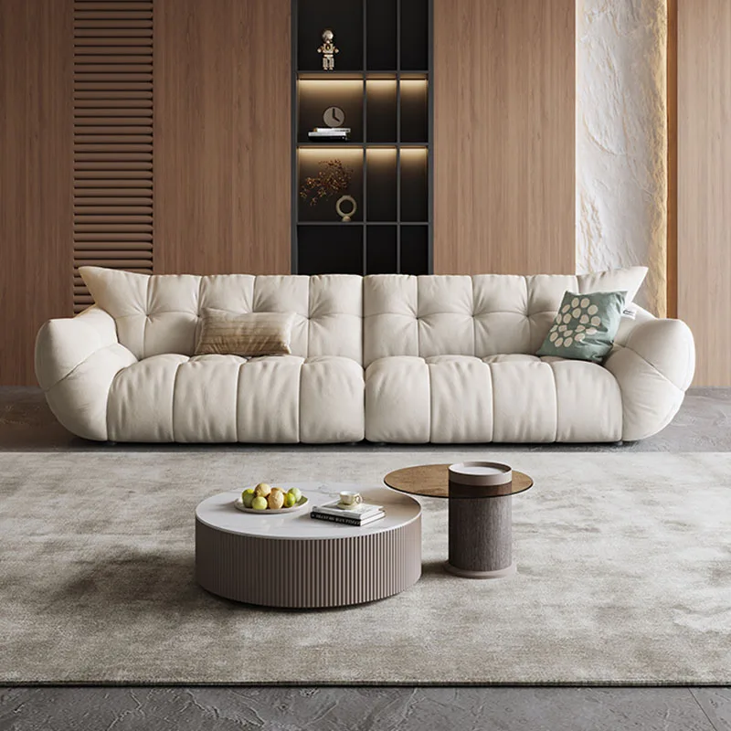 

Aesthetic Elegant Couch Comfortable Seat Floor Extended Sofas Relaxing Minimalist Divani Da Soggiorno Living Room Furniture