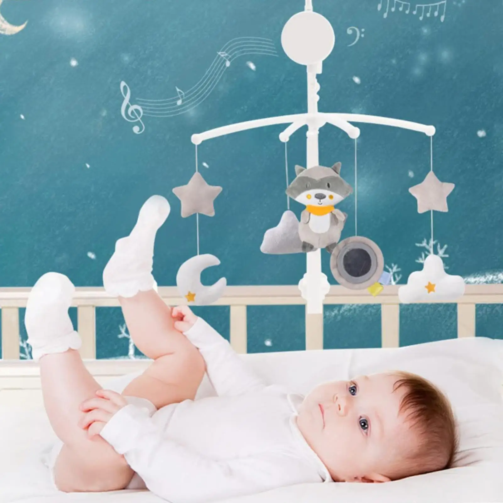 Berço do bebê celulares chocalhos música calmante brinquedos educativos cama sino carrossel para berços brinquedos infantis do bebê 0-12 meses recém-nascidos presentes