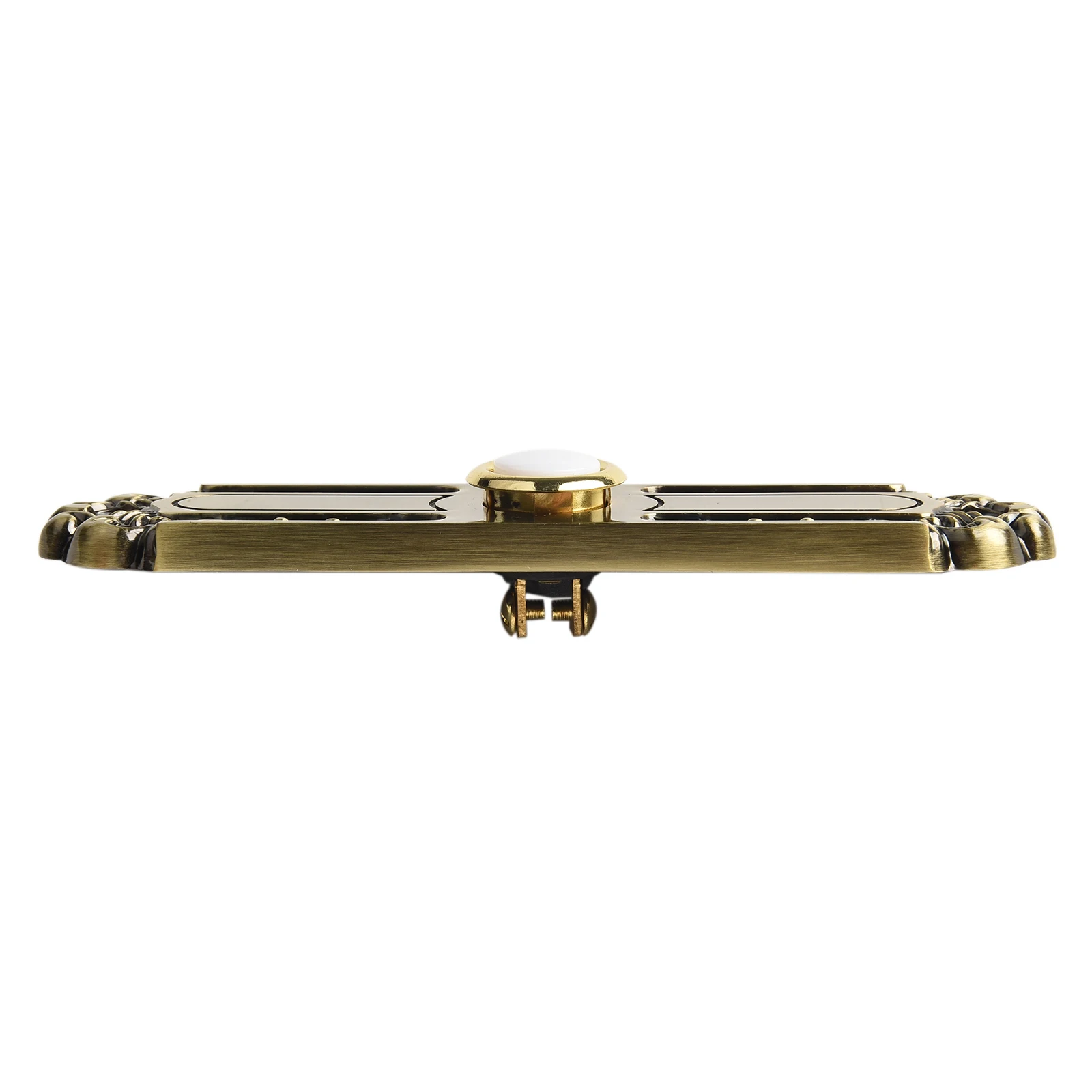 Weather Resistant Wired Doorbell Button in Sturdy Metal with Consistent Lighting from an Elegant Antique Bronze Finish