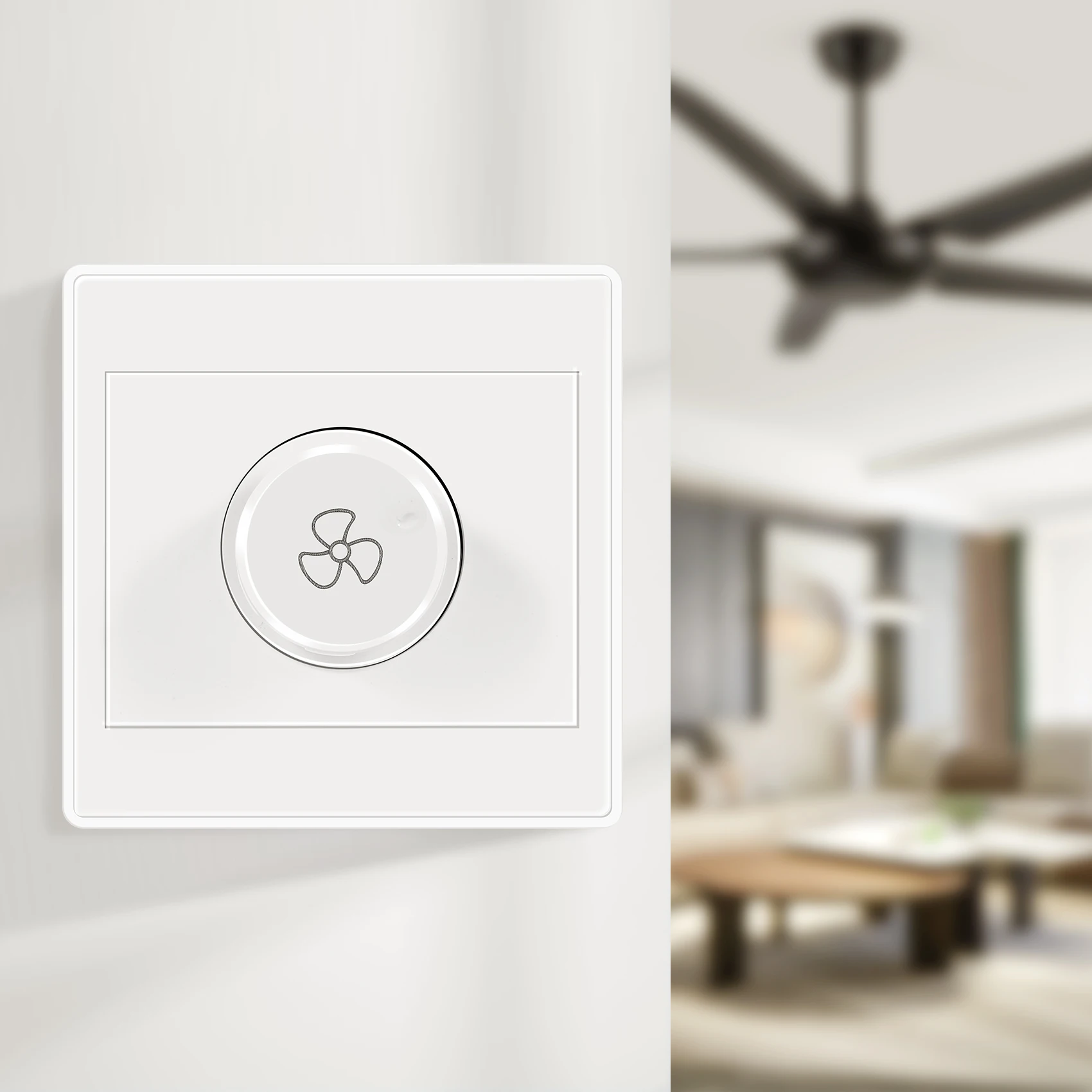 A76K 2Pcs Ceiling Fan Stepless Speed Governor Surface Mounted Fan Speed Switch