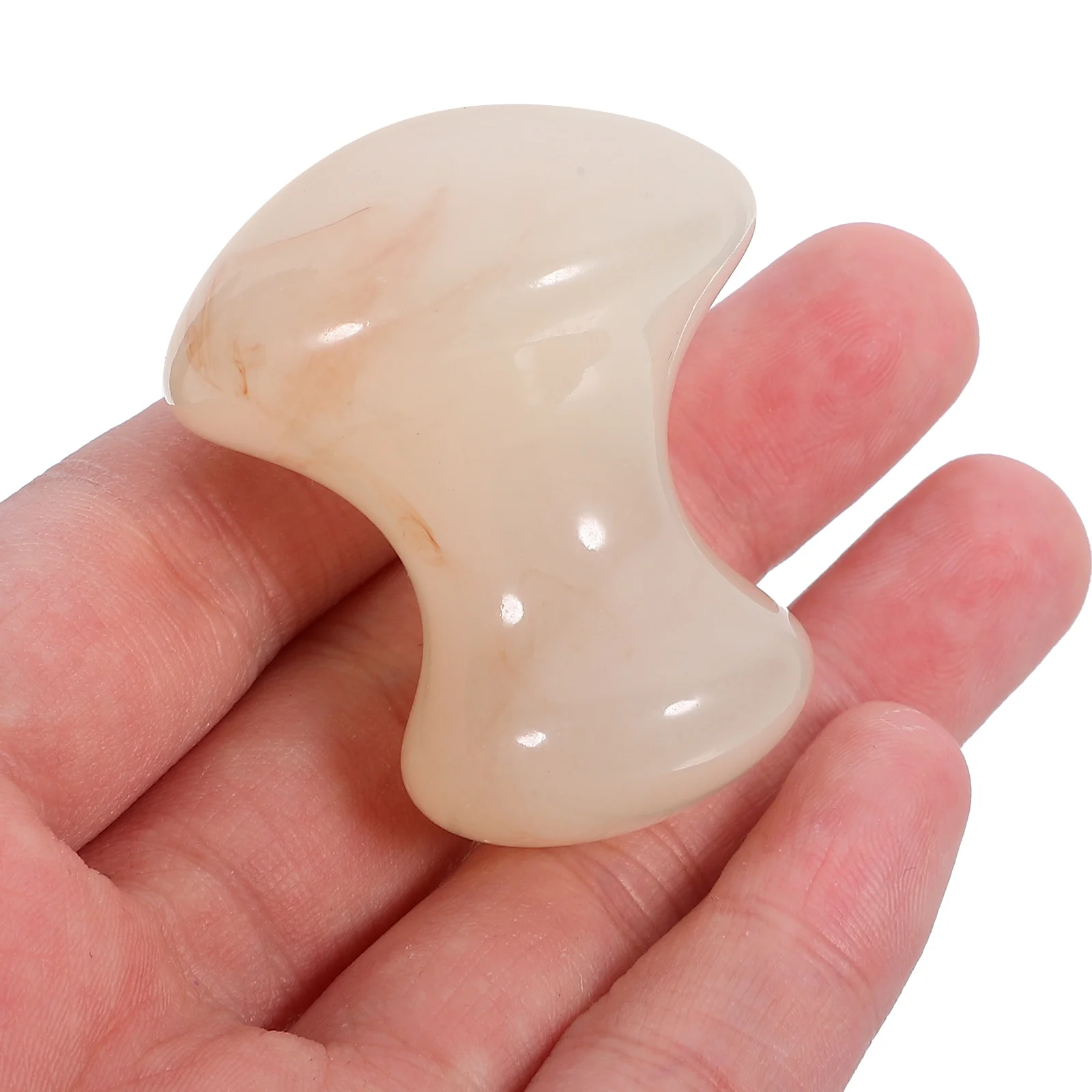 2 個のフェイシャルマッサージツールキノコの形の樹脂フェイスマッサージャーホームオフィススパ用多機能スクレーピングツール