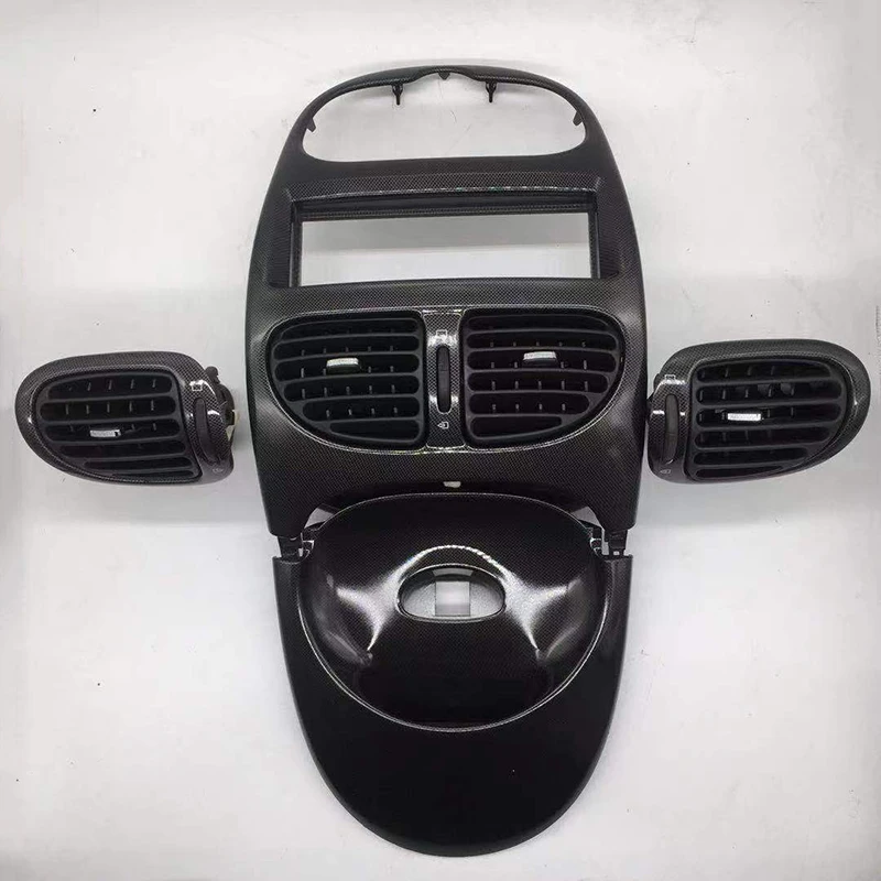 Pasuje do Peugeot 206 Citroen C2 Panel zegara Deska rozdzielcza Panel przyrządów z włókna węglowego VTS środkowy wylot powietrza 8211C6 8203YN