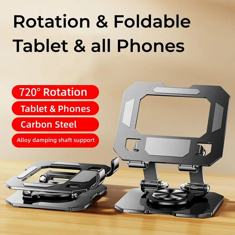 

360° Multifunction Rotating Folding Desktop Bracket for Tablets IPads Universally Telephone Holder Car Accessories