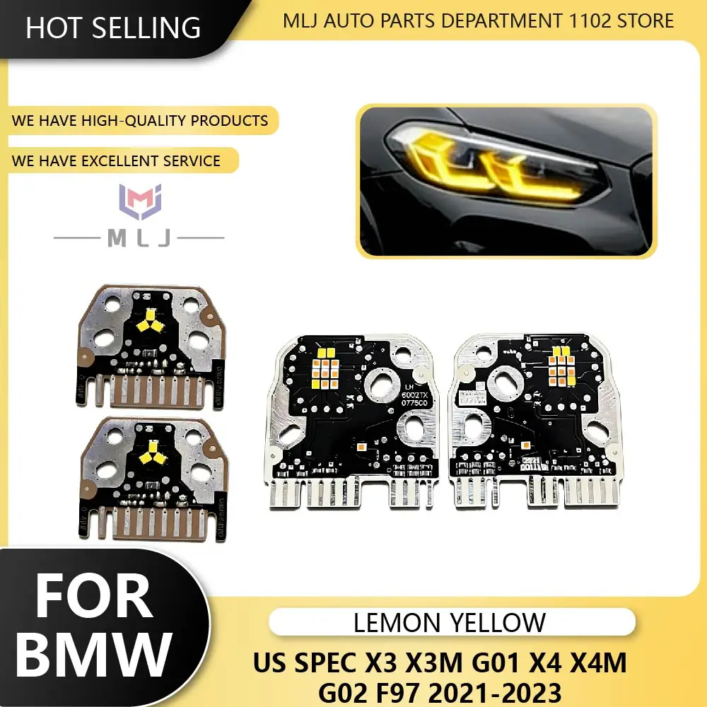 

Новые желтые ангельские глазки, синие, красные дневные ходовые огни, светодиодная панель для фар BMW X3 X3M G01 X4 X4M G02 F97 2022-2023 гг.