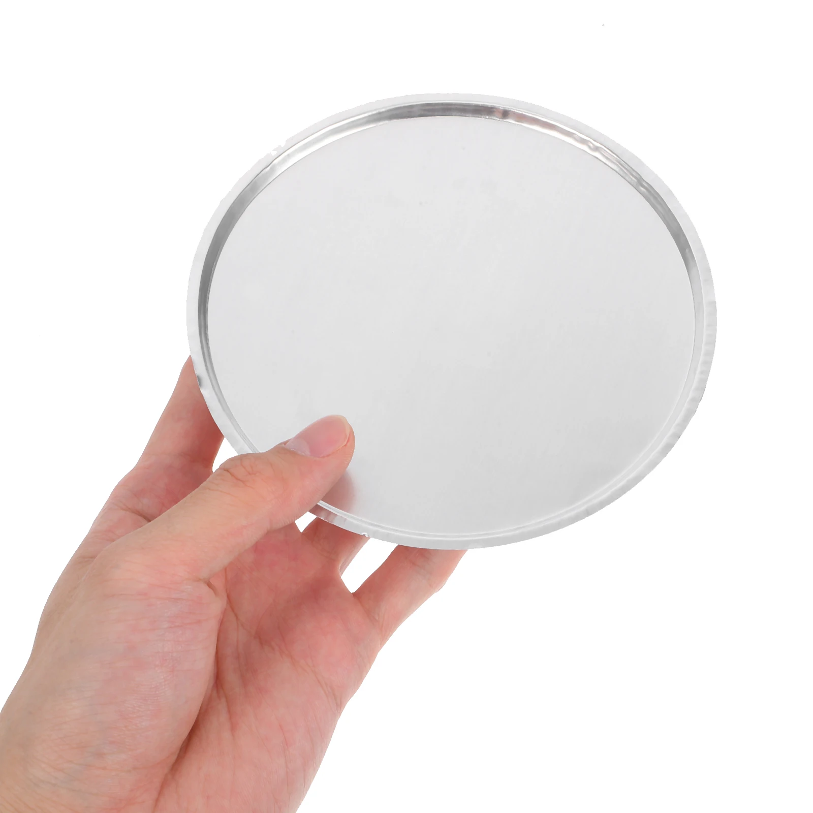 

10 Pcs Laboratory Weighing Dishes 50ml Aluminum Boats Wide Bottom Containers Dispensing Tray Plates