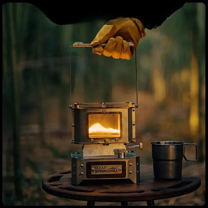 Firedance Oil Lamp Stove Portable Outdoor Retro Camping Lantern Emotion Lights Burner Stove Camping Supplies Cooking