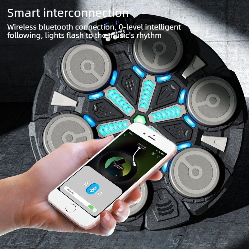 Smart Musical Boxing Machine with Bluetooth Training Device Sports Toys Fitness Exercise Equipment Adults Boys Girls Gift