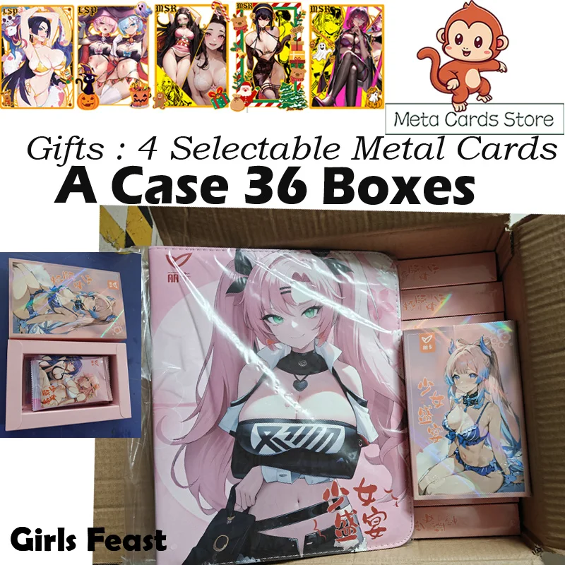 LIka Girls Feast Collection Hobby Karta kolekcjonerska Bikini Letni garnitur Doujin Anime Booster Box Zabawki Prezenty