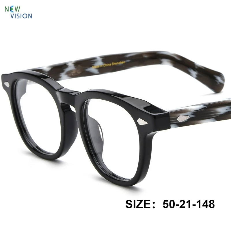 Vintage Square Handmade Men Acetate Glasses Frame High-end Luxury Women Eyeglasses Can Be Paired Myopia Anti Blue Light Eyewear