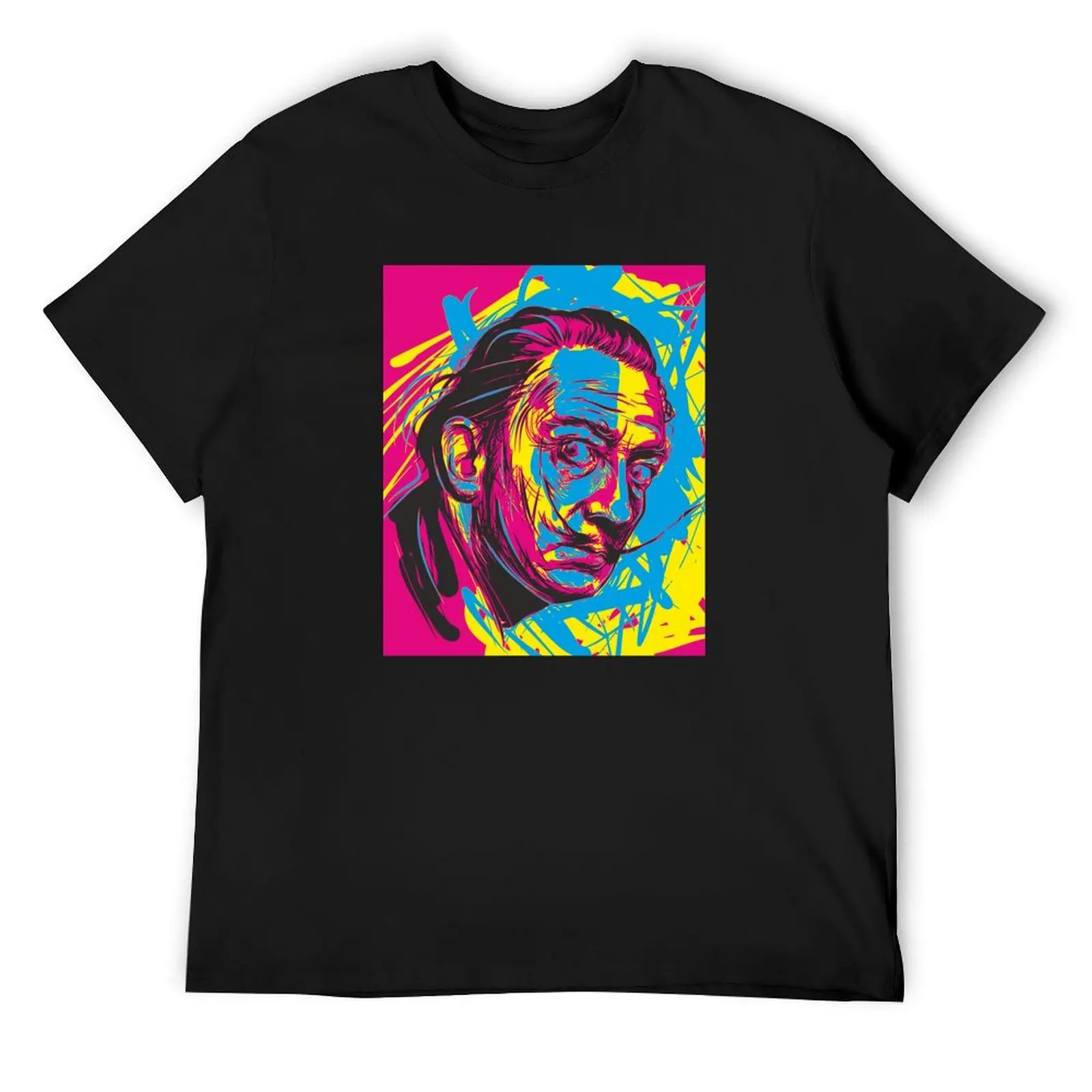 

Surreal portrait of Salvador Dali T-Shirt graphic shirts vintage mens graphic t-shirts hip hop