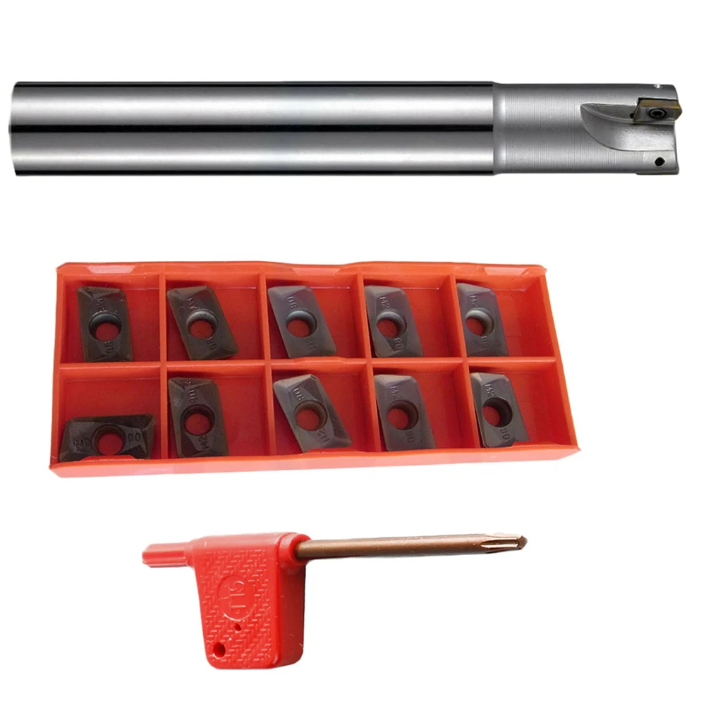 

APMT1604 Inserts Indexable Face End Mill Industrial Use Good Chip Removal Hardness Blade For Steel Large Chip Space
