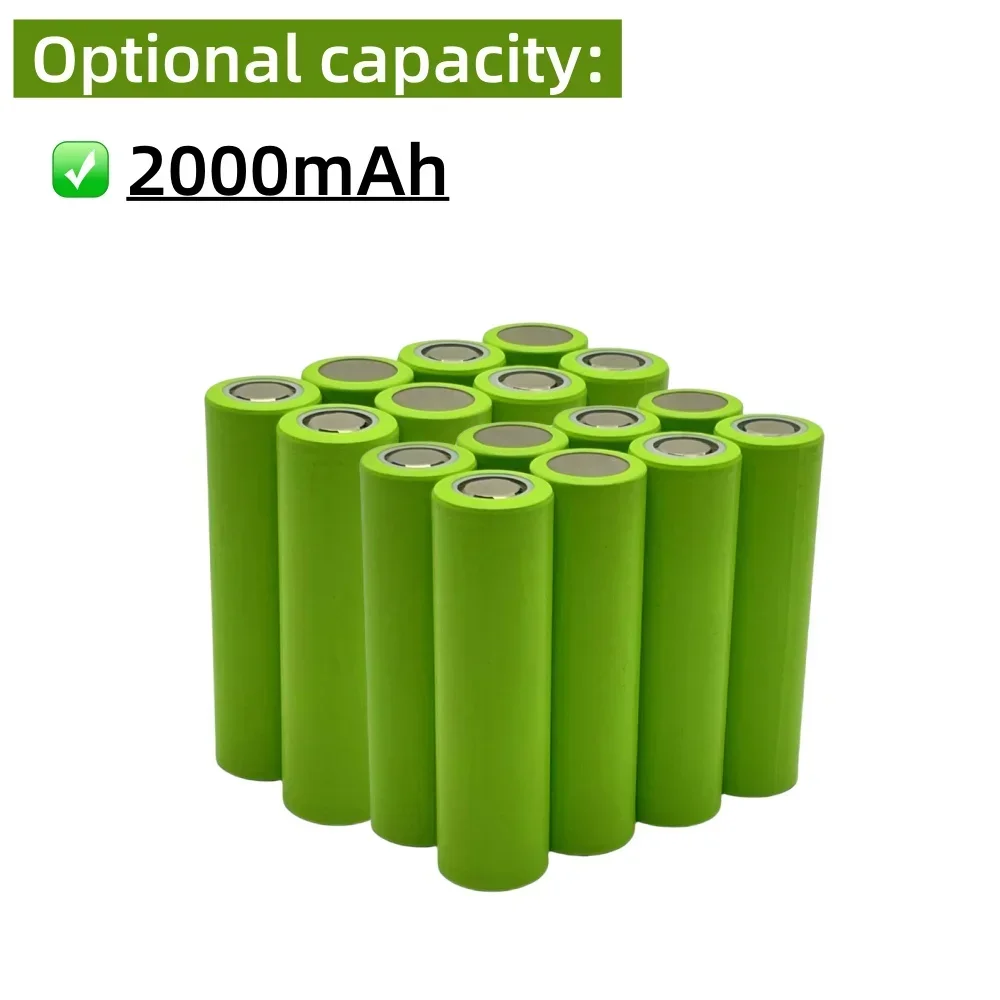 

100% Original for 18650 2000mAh 20A Discharge 2.0Ah 18650 Battery Li-ion 3.7v Rechargable Battery
