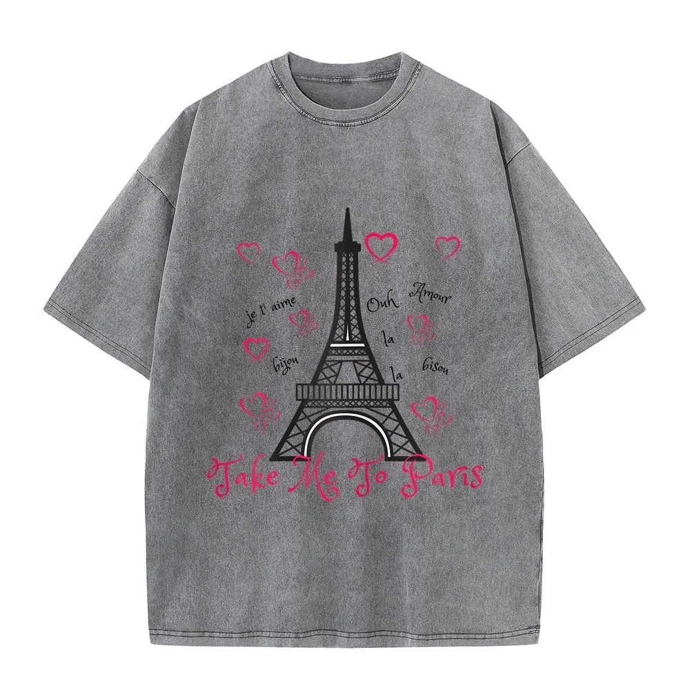 Paris Eiffel Tower T-shirt- 