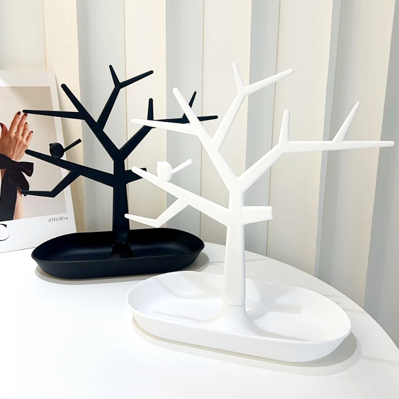 1PC Tree Hanger Creative Necklace Jewelry Necklace Bracelet Jewelry Display Rack Creative Earrings Ring Storage Rack