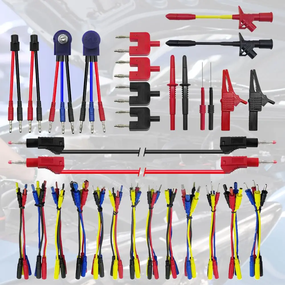 

to Use Durable Universal Automotive Test Leads Set Repair Test Leads Multimeter Test Lead Kits Set Electronic Connectors Cables