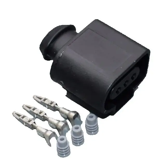 shhworldsea 3pin 1.5mm  1J0973703 Camshaft Cam Sensor Pigtail Plug Connector case for 02-04 Audi A4 A6 AVK 3.0 1J0 973 703