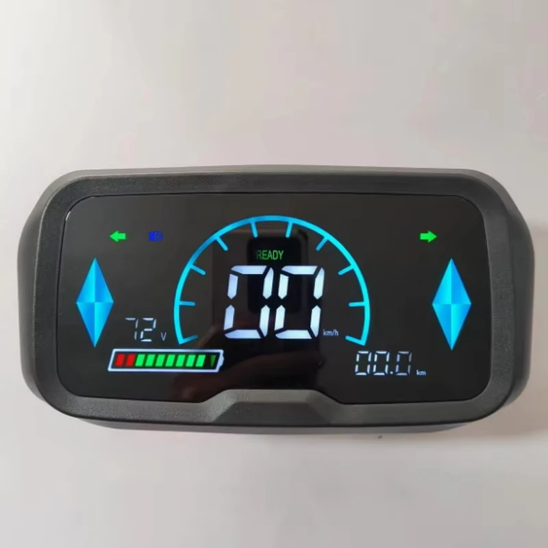 

48v60V72V New Modified Big Bull N7 Electric Vehicle Instrument Assembly, LED Digital Far-reaching T3 Odometer Display Screen