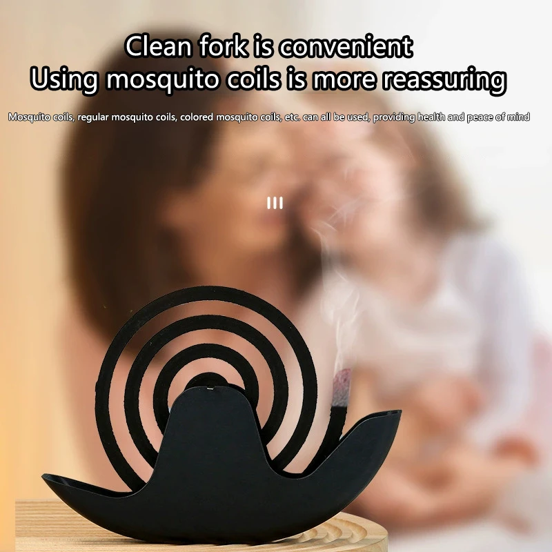 1 шт., держатель катушки от комаров с улитками и подносом, спираль в скандинавском стиле, летний день, пластиковый репеллент от комаров, подставка для благовоний, тарелка для дома