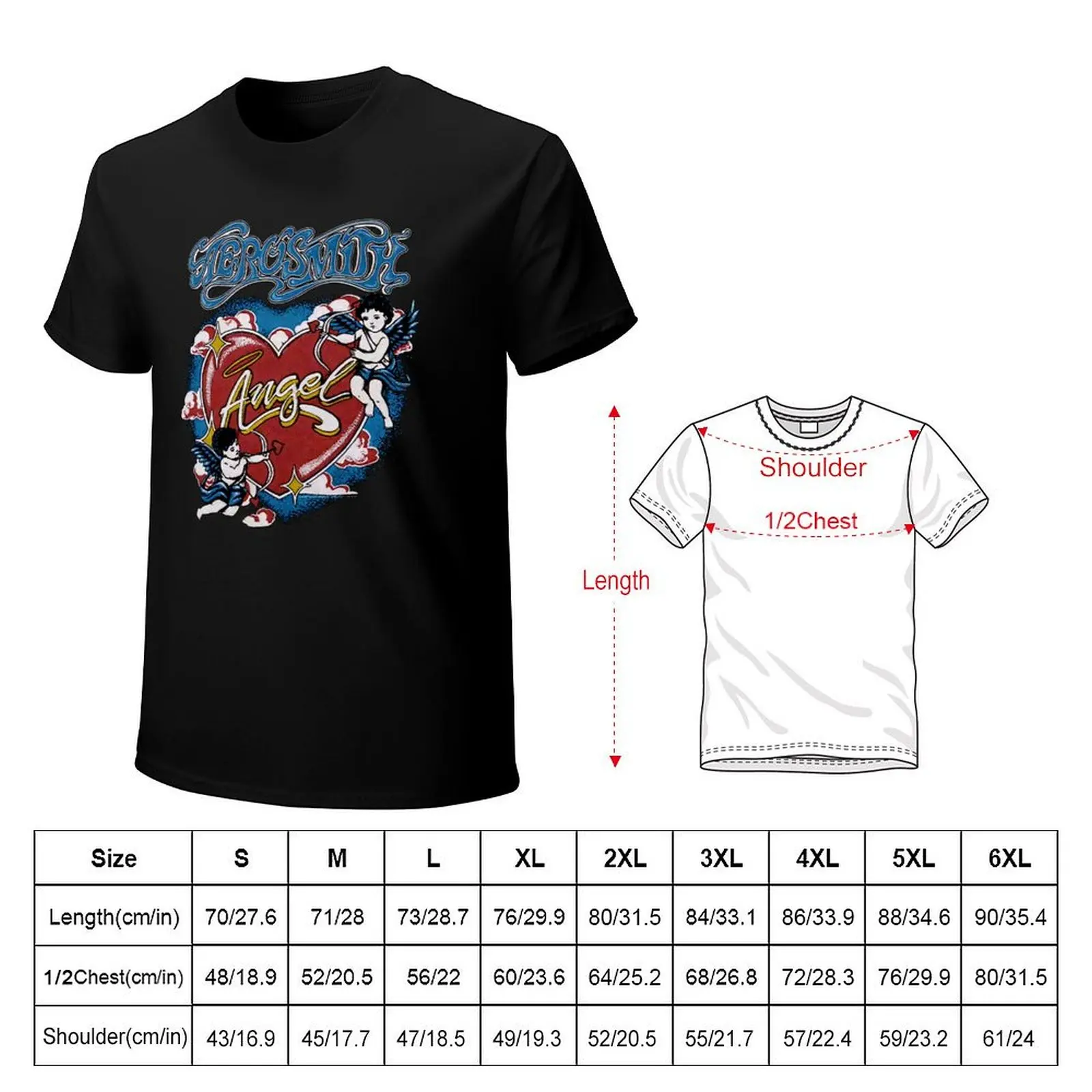?érósmíth ANGEL HEART T-Shirt graphic t shirts for man T-Shirt