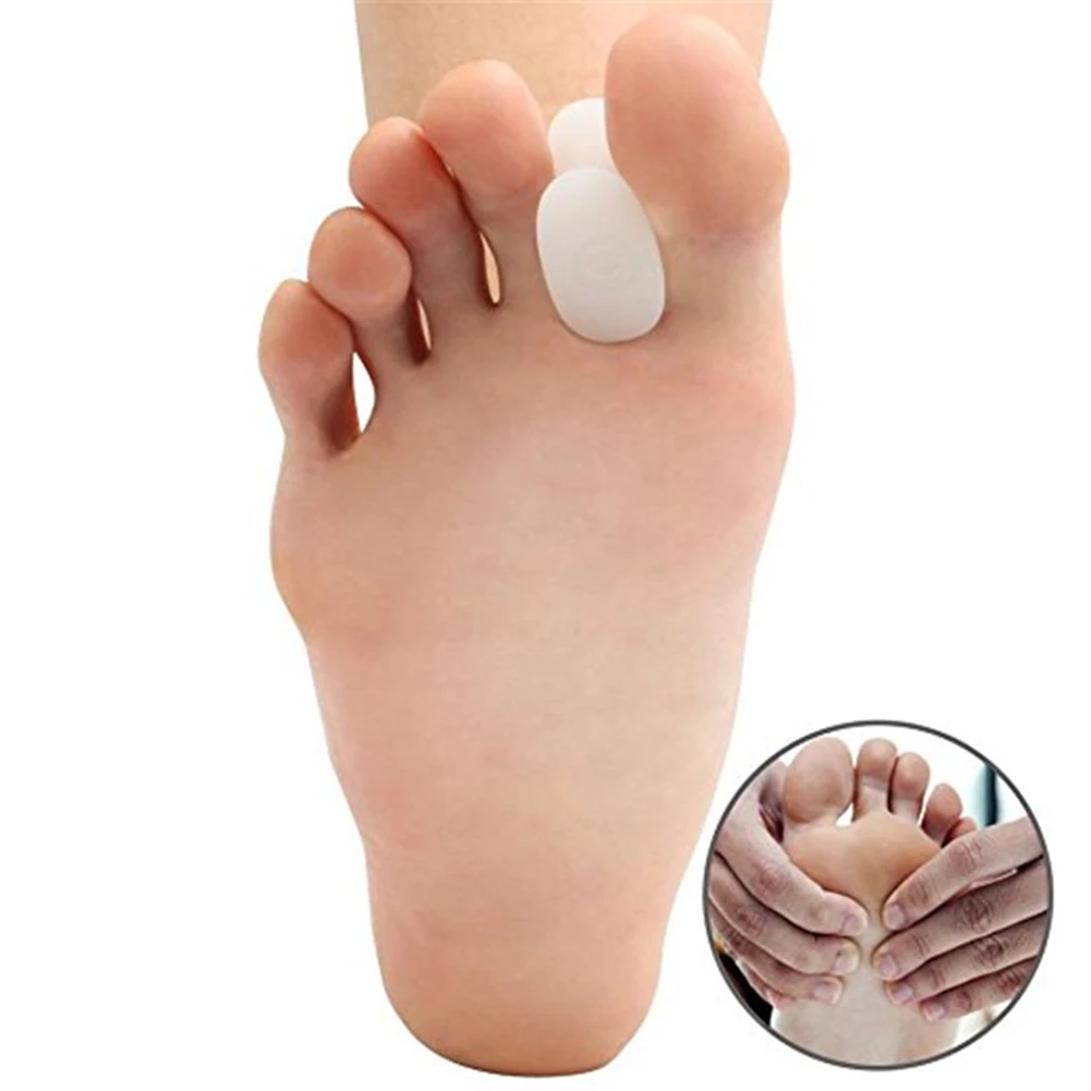 1/5Pair Gel Toe Separator Foot Care Tool Silicone Big Toe Bunion Straightener Valgus Hallux Bunion Protector Corrector Alignment