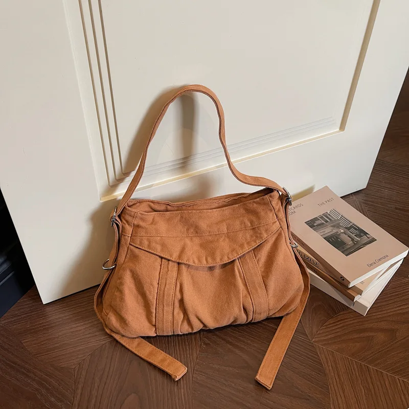

High Quality Fashion Shoulder Crossbody Bag for Women 2026 New Canvas Student Brand Ladies Large Messenger Bag Designer Handbags