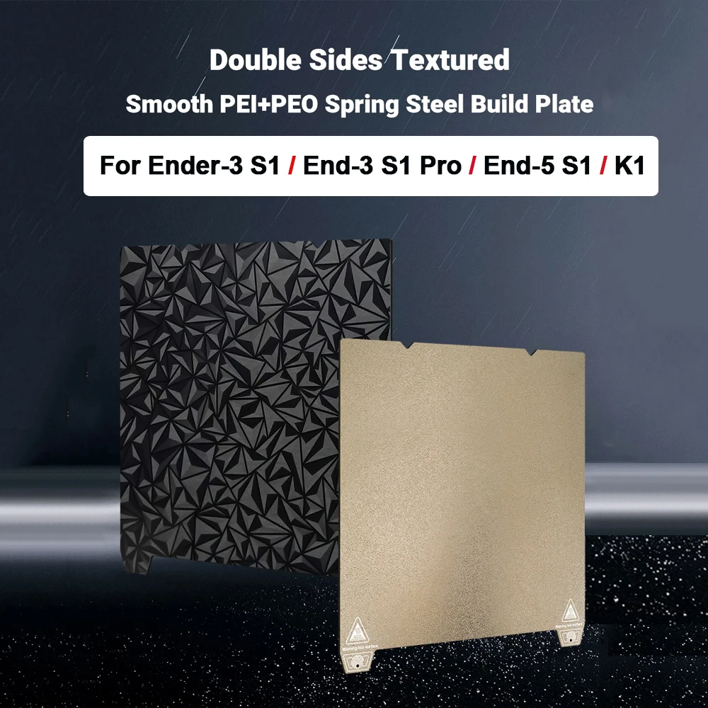 

Обновление стального листа PEO PEI, магнитная рабочая пластина 235x235 мм, платформа с подогревом 235x235 мм для K1/Ender-3/End-5, аксессуары для 3D-принтеров