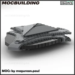 MOC Building Block Spaceship Bomber Troop Carrier Cruiser Frigate Corvette Destroyer Model DIY Bricks Christmas Present Birthday