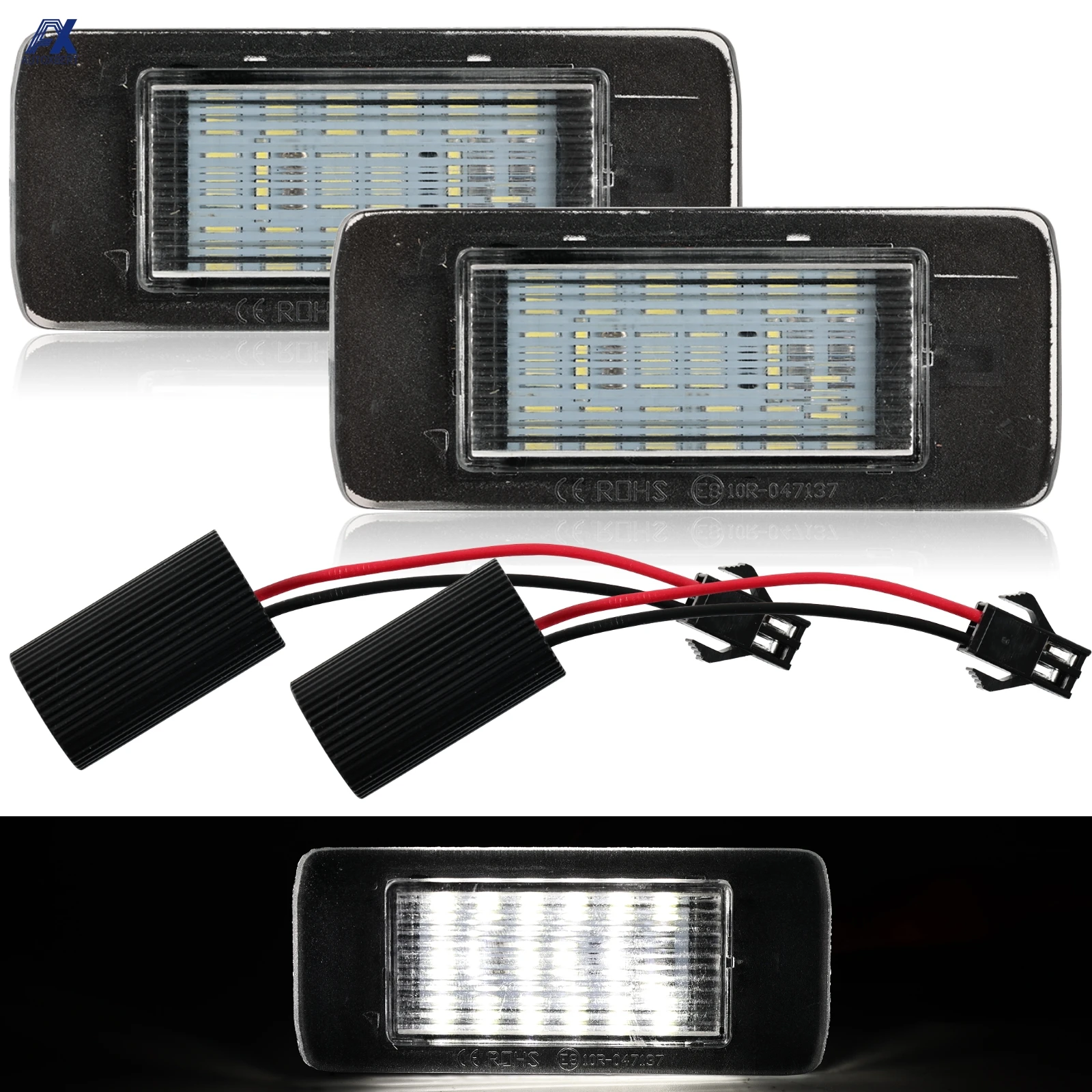 White Led Car Licen…