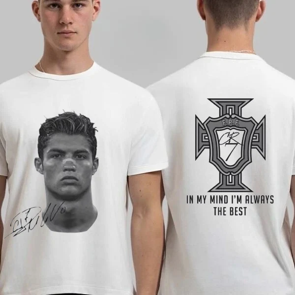 Cristiano Ronaldo Neymar Lionel Messi Football Superstar Portrait Printed Tee Men Women Cotton Loose Casual Short Sleeve Tshirt