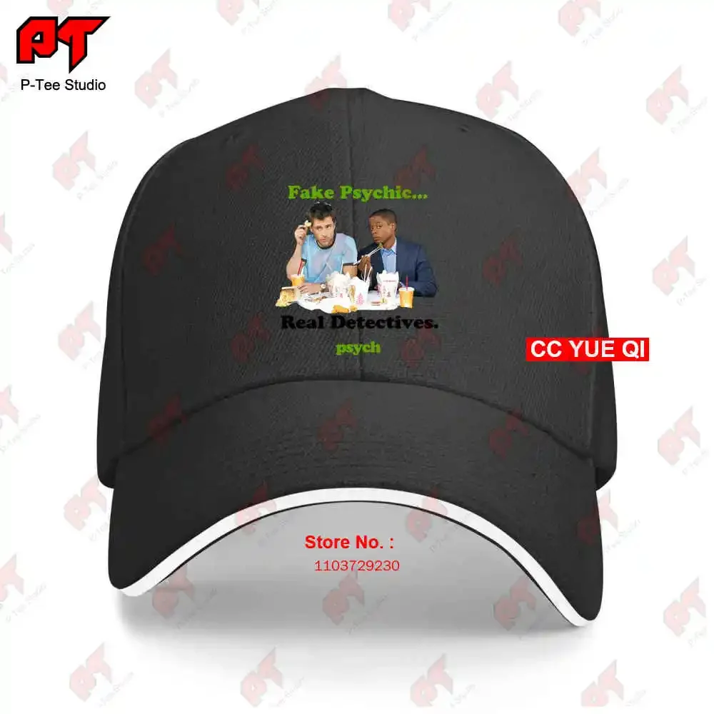 Psych Take Out Gus Shawn White 01 Baseball Caps Truck Cap R8R2